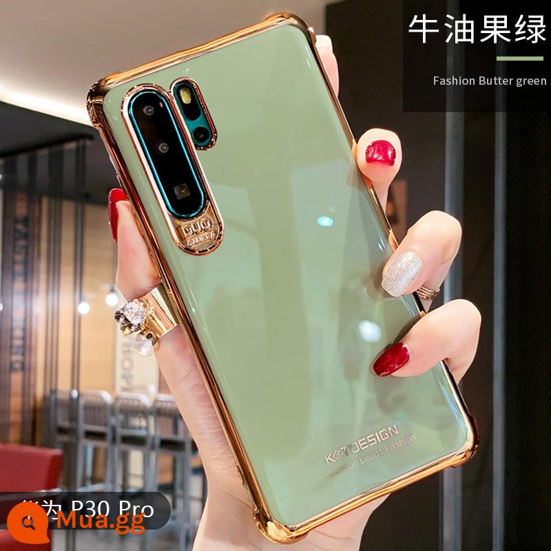 Thích hợp cho giao hàng bình thường trên vỏ bảo vệ điện thoại di động p30pro túi khí toàn diện chống rơi p30 vỏ bảo vệ silicon mềm 30pro - quả bơ xanh