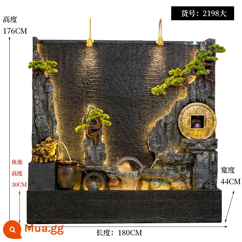 Đồi Rocked và Fountain Water Water Wall Wall - 2198 lớn 180*44*176CM