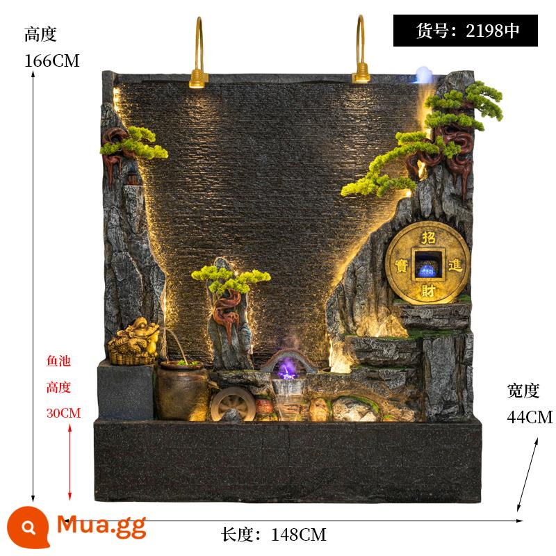 Đồi Rocked và Fountain Water Water Wall Wall - 148*44*166CM vào năm 2198