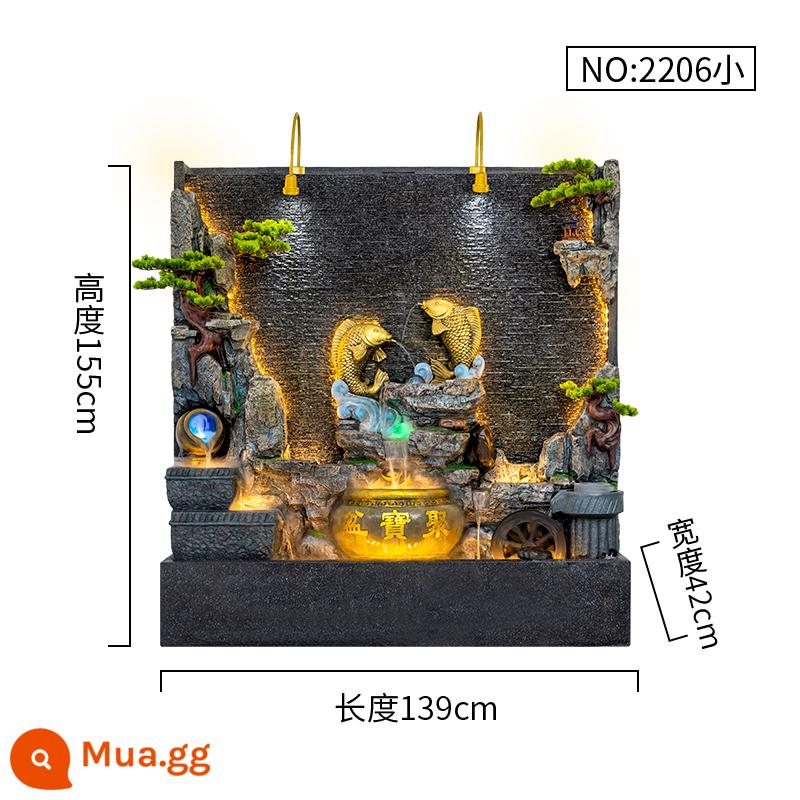 Đồi Rocked và Fountain Water Water Wall Wall - 2206 nhỏ 139*42*155CM