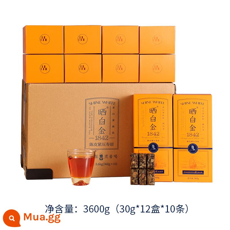 [Năm Tuổi] Trà Pinpinxiang Fuding Trà Trắng Phơi Nắng Bạch Kim Cũ Trà Trắng 1842 Vỏ Quýt Shoumei 360g - 3600g