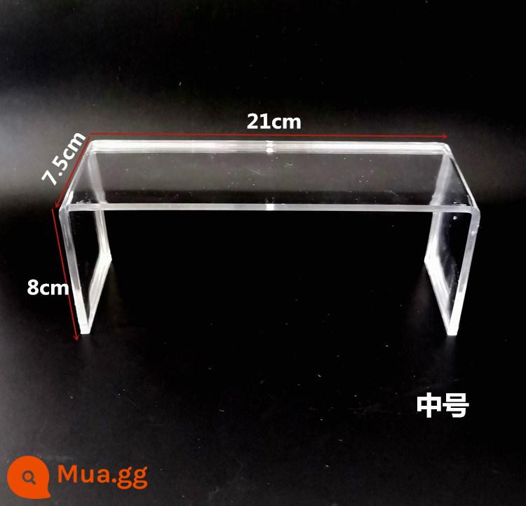 Các loại giày nhựa trong suốt giá đỡ trưng bày cửa hàng giày độc quyền giày người lớn giày trẻ em kệ trưng bày túi hình thang giá - Gói mười cỡ trung bình hình chữ U