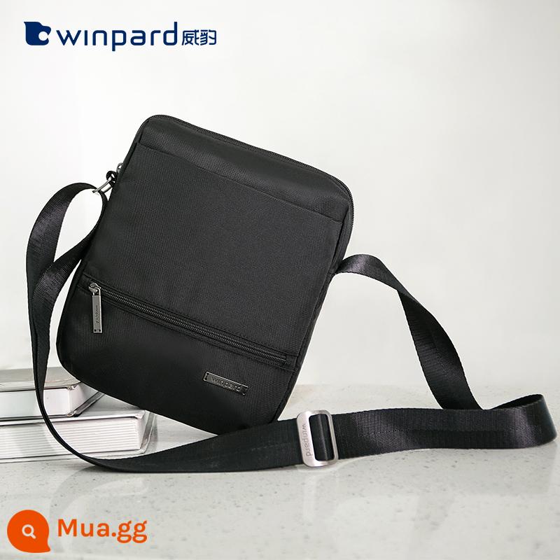 Túi vai Weibao nam giới trẻ mới đa năng lớn Túi Messenger Túi Tháp Kidual Bag Bag Bag Ol Nhân vật Nhật Bản - Màu đen cổ điển