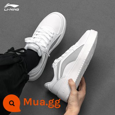 Giày Sneakers Nam Li Ning Thu Đông 2022 Giày Nhỏ Màu Trắng Không Quân Số 1 Cổ Thấp Thời Trang Nam Thoáng Khí Giày Thường - xám