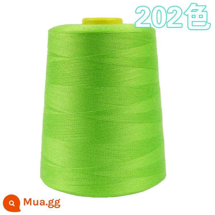 402 đường chỉ may cuộn lớn miễn phí vận chuyển máy may đường chỉ may phẳng đường chỉ chùa sợi đen trắng khoảng 8000 thước sợi polyester chủ đề - Huỳnh quang xanh 202