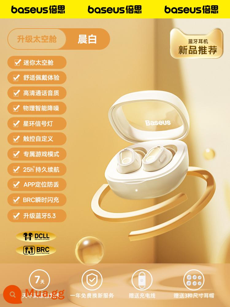 Tai nghe Bluetooth Baseus wm02 chống ồn in-ear không dây thích hợp cho Apple Huawei oppo kê vivo new - Morning White ❤ Thoải mái khi đeo √ Chất lượng âm thanh độ nét cao √ Nhỏ gọn và di động