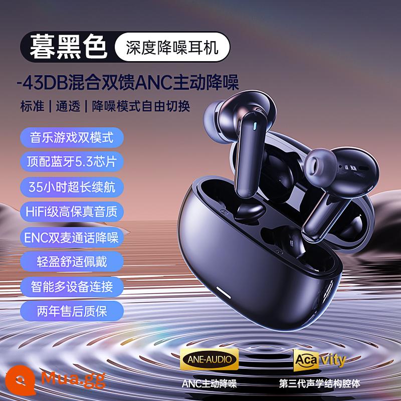 Tai nghe bluetooth remax Rui volume giảm tiếng ồn chủ động ANC true wireless mới cho Apple Huawei Xiaomi Android - [Đen] -38DB Giảm tiếng ồn chủ động √ Được trang bị Bluetooth 5.3 hàng đầu √ Thời lượng pin dài 35 giờ