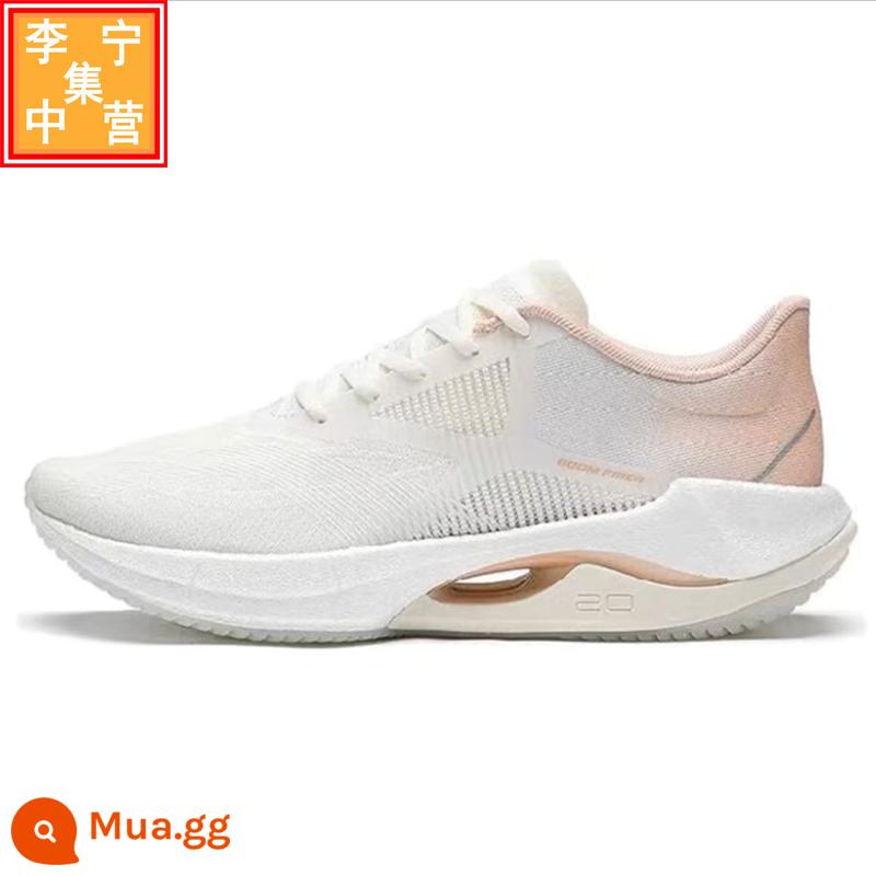 Giày chạy bộ công nghệ lụa Li Ning 2023 mới siêu nhẹ 20 giày thể thao thoáng khí chống sốc nam nữ ARBT001 002 - Bột đào ARBT002-6 mã sơn siêu nhẹ 20