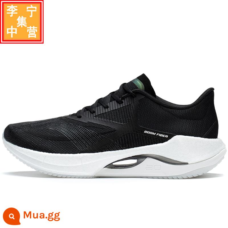 Giày chạy bộ công nghệ lụa Li Ning 2023 mới siêu nhẹ 20 giày thể thao thoáng khí chống sốc nam nữ ARBT001 002 - ARBT002-2 sơn mã đen siêu nhẹ 20