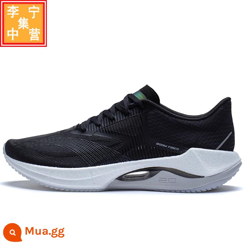 Giày chạy bộ công nghệ lụa Li Ning 2023 mới siêu nhẹ 20 giày thể thao thoáng khí chống sốc nam nữ ARBT001 002 - Đen ARBT001-2 phủ siêu nhẹ 20