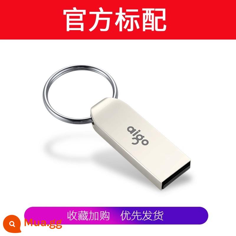 Yêu Nước Ổ Đĩa U 32G Mã Hóa Chống Sao Chép Tùy Chỉnh Chữ LOGO Xác Thực Ổ USB Flash 64G Điện Thoại Di Động máy Tính Ổ Đĩa Flash U268 - Ổ USB flash màu bạc