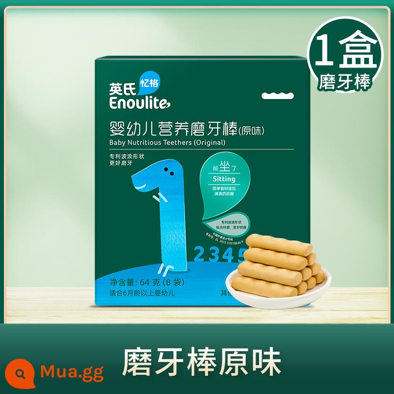 Bánh gạo dành cho trẻ sơ sinh Yingshi Đồ ăn nhẹ cho bé 1-2 tuổi dinh dưỡng cho trẻ khỏe mạnh không có thức ăn không thiết yếu thêm bánh quy que mol - Cấp 1 [Gậy mọc răng cho trẻ sơ sinh và trẻ mới biết đi] Hương vị nguyên bản