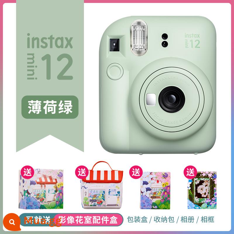 Gói máy ảnh Fujifilm Fuji Polaroid instax mini11 một lần chụp ảnh mini làm đẹp sinh viên - Xám đêm mini12 xanh bạc hà