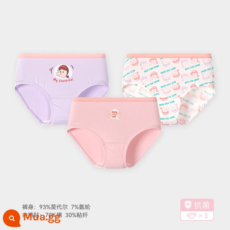 Đồ lót bé gái dài tuổi mùa xuân và mùa thu quần short tam giác mỏng trung và lớn quần lụa băng phương thức trẻ em không có PP - 305073