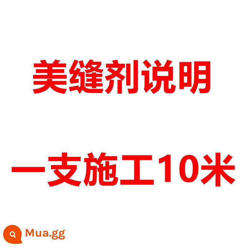 Chống thấm nước và nấm mốc gạch làm đẹp chất xếp tầng khoảng cách nhà bếp bột phòng tay vắt cạnh vệ sinh niêm phong đường may trắng - [Hướng dẫn sử dụng máy may] Dán một ống khoảng 10 mét