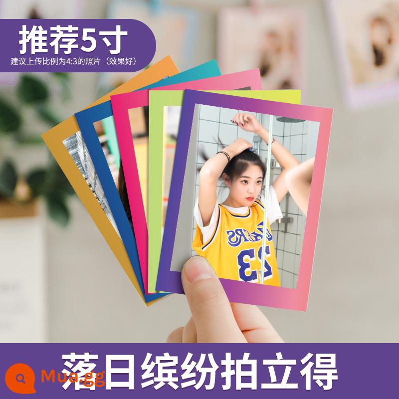 Rửa ảnh và in Polaroid, rửa ảnh tùy chỉnh, rửa ảnh, thẻ ảnh tự in, album ảnh ba inch tự làm - Ren [Polaroid-Sunset] 20 ảnh