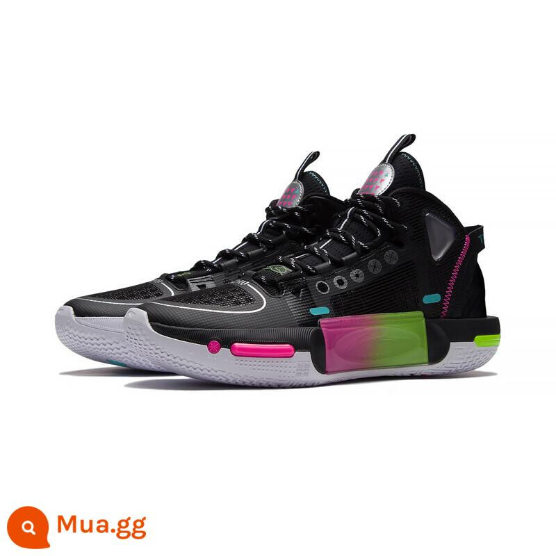 Li Ning Wade Tao 10 Phantom 4 Giày bóng rổ Giày nam 2022 Mùa đông phản xạ rebound Giày thể thao cạnh tranh nhẹ - Màu đen cơ bản (ABPS057-2)