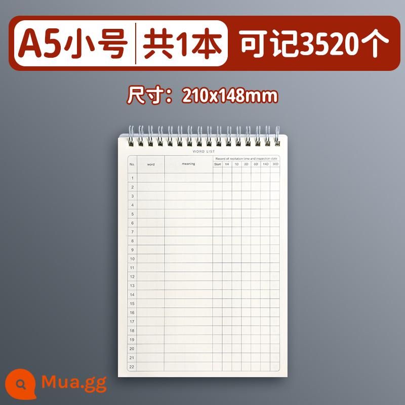 Sách ghi nhớ một từ tiếng Anh sinh viên đại học ghi nhớ lại hiện vật Đường cong trí nhớ Ebbinghaus bốn cấp độ sáu cấp độ nâng cấp đặc biệt kỳ thi tuyển sinh sau đại học này đọc chính tả sổ ghi chú giấy dày bìa chống thấm sách di động một từ - A5 khổ nhỏ [1 cuốn] chứa được 3520 đồ
