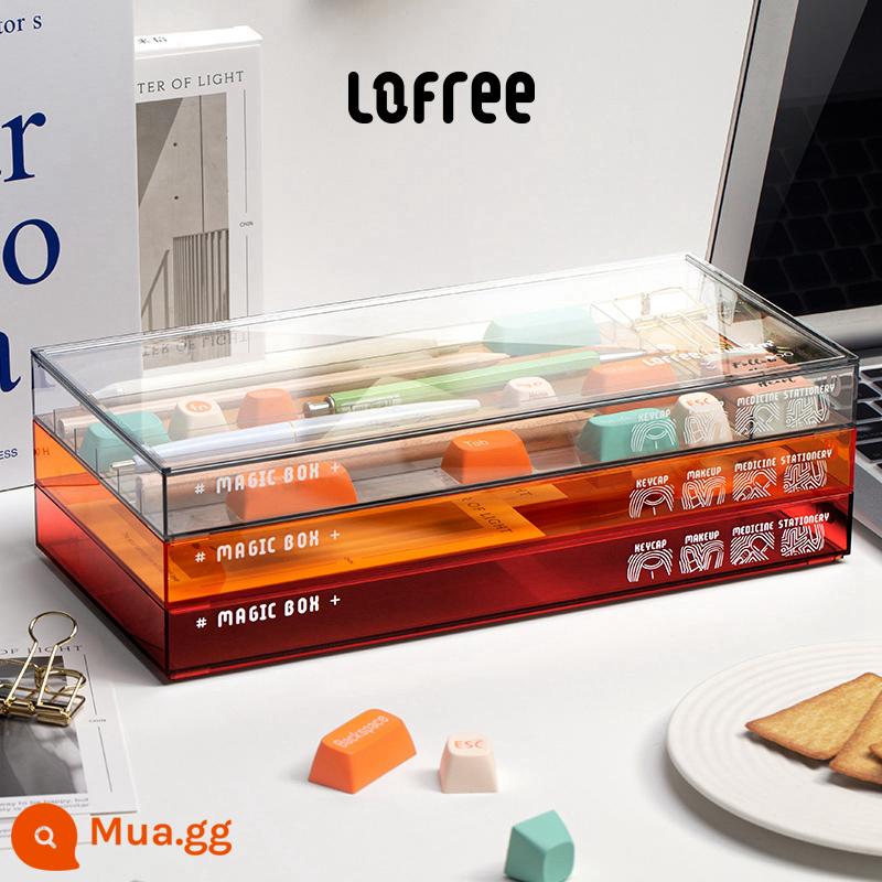 Bàn phím LOFREE Luofei bàn phím keycap trục chính hộp lưu trữ máy tính để bàn dạng lưới băng nhiều lớp chống bụi có thể được xếp chồng lên nhau hoàn thiện Lofi - Hộp đựng ba tầng khay đá Luofei (không có lý do trả lại sản phẩm) Nếu không hài lòng về chất lượng có thể trả lại