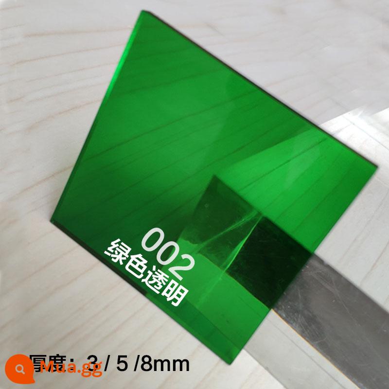 Màu acrylic trong suốt màu plexiglass tấm acrylic tùy chỉnh tấm nhựa màu đỏ vàng xanh xử lý tùy chỉnh - màu xanh lá cây trong suốt