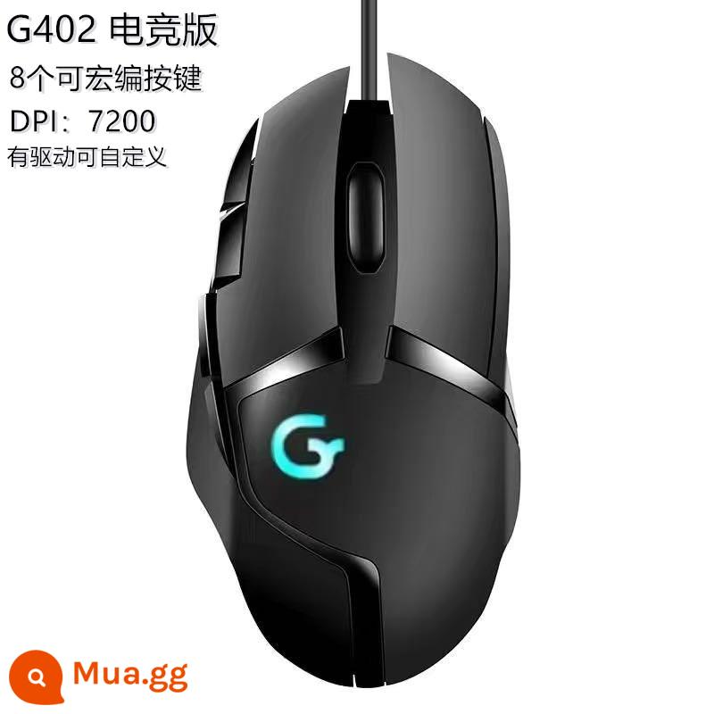 Giá Trị Nổ Hongmu G502 Điện Chuột Chơi Game Có Dây Macro G402RGB Internet Cafe USB Súng Áp Lực Macro Nét Ăn - G402 (7200DPI) có trình điều khiển