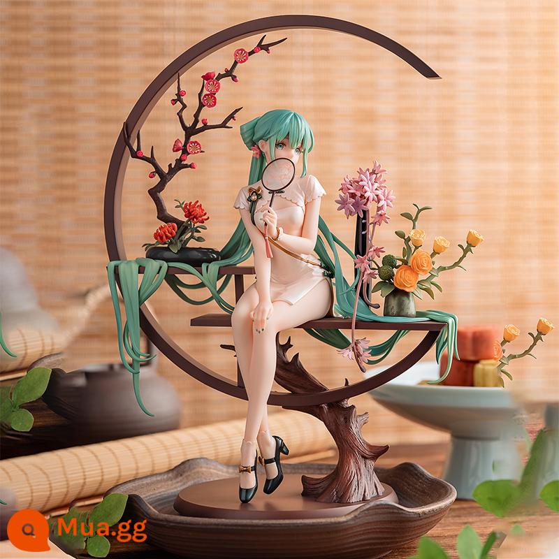 Trong nước phong cách quốc gia sườn xám Hatsune Miku Shaohua mô hình hai chiều mô hình anime gợi cảm trang trí món quà sinh nhật - Shaohua Hatsune phiên bản chất lượng cao 25 ​​cm (gần giống với hình ảnh chính)