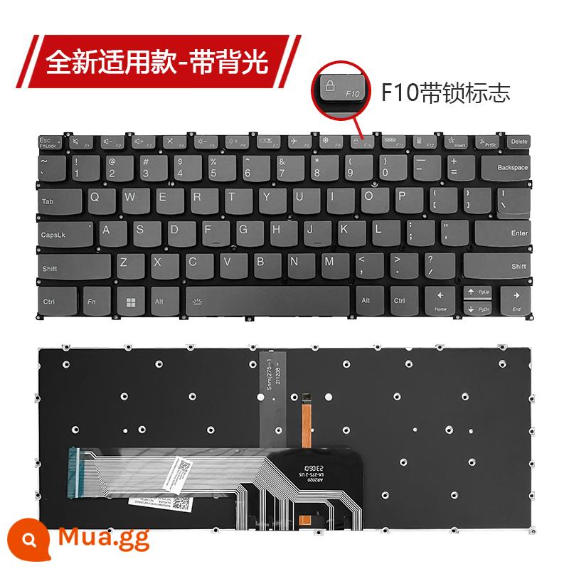 Bàn phím Lenovo Xiaoxin Air14 14IIL 14ARE 2020 Pro 14ITL 14IHU 14ALC 2021 - Mẫu áp dụng hoàn toàn mới có đèn nền F10 có logo khóa