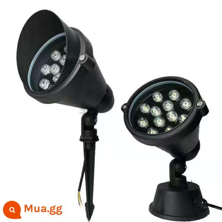 Đèn Led Cắm Chôn Ánh Sáng Đèn Chiếu Sáng Cây Ngoài Trời Chống Thấm Nước Siêu Sáng Bãi Cỏ Phong Cảnh Sân Vườn Cây Đèn Pha - Mặc định là phích cắm sàn nghiêng, nếu thêm chân đế thì thêm 8 tệ.