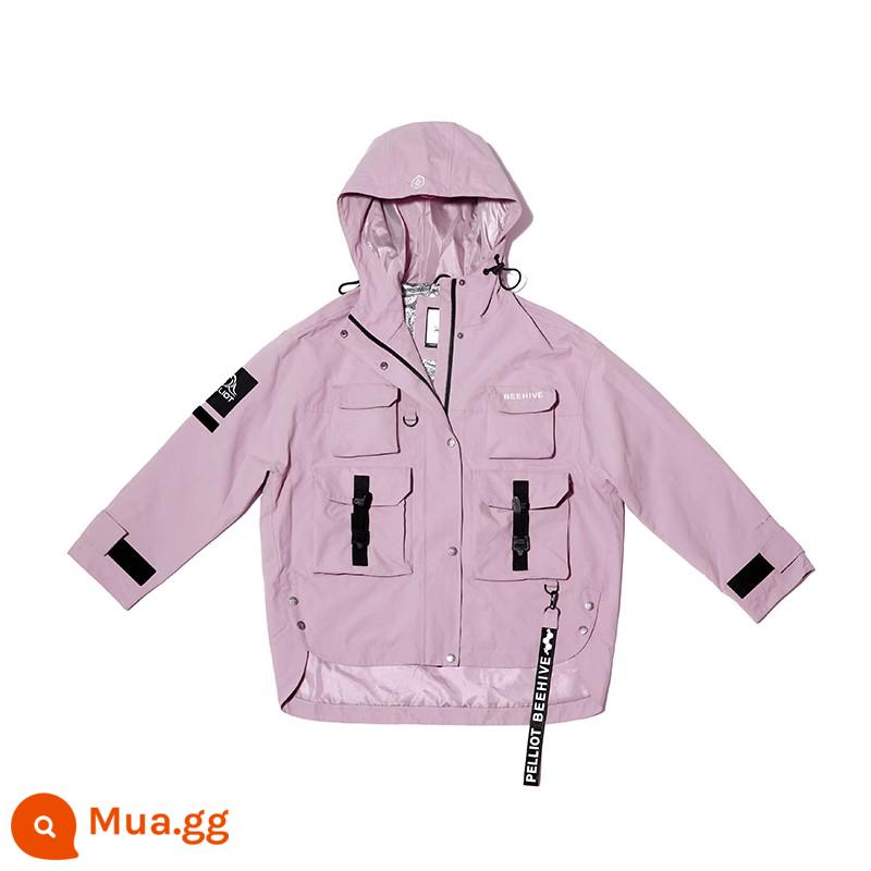 【Fengchao】Percy and Jacket Áo khoác gió chức năng ngoài trời dành cho nữ Áo khoác mùa xuân và mùa thu Quần áo bảo hộ lao động không thấm nước Bộ đồ leo núi gió cho nam - [Phong cách dành cho nữ] Dòng sản phẩm Tím khoai môn/NochaEDGE