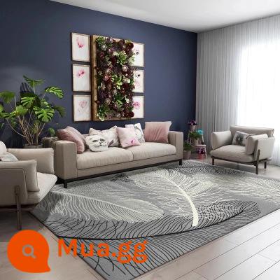 ins phòng ngủ thảm lông hiện đại ánh sáng trừu tượng sang trọng ngắn sang trọng ghế sofa phòng khách thảm phong cách Bắc Âu bầu không khí đơn giản - lông màu xám xám