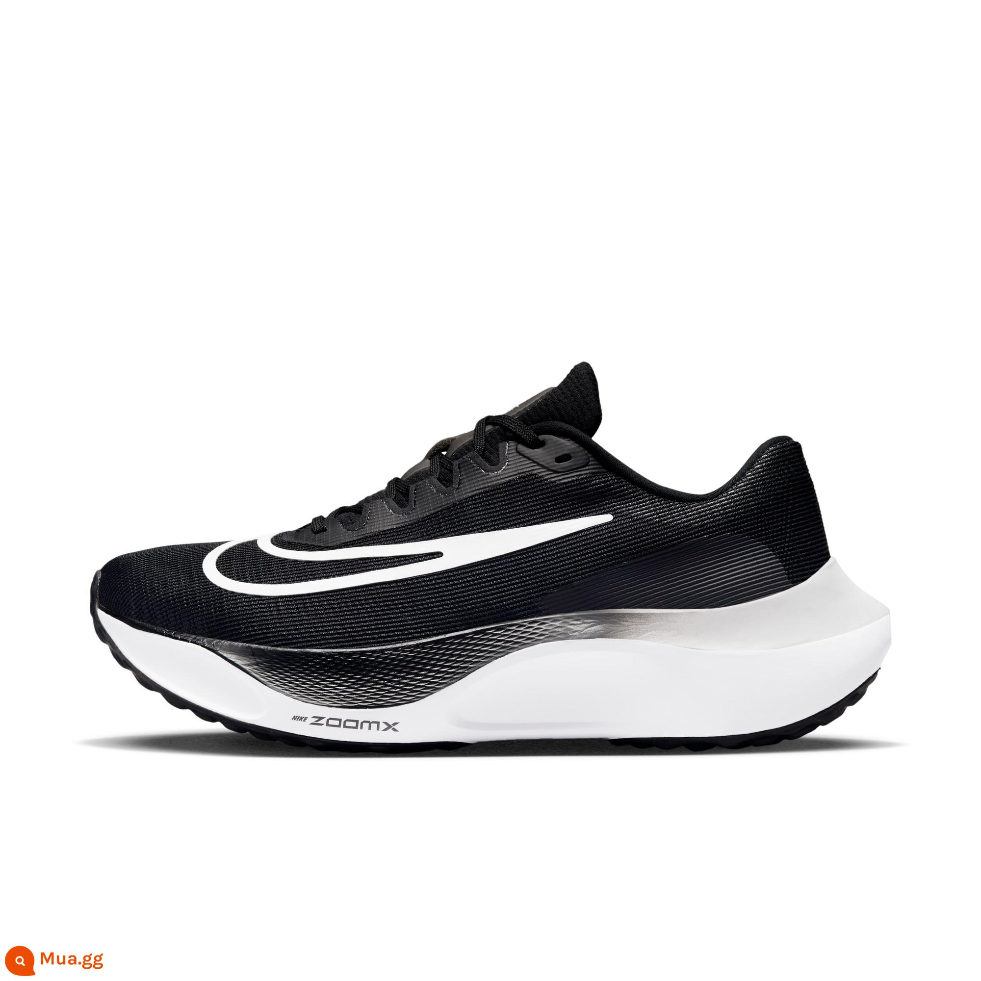 Nike chính thức ZOOM FLY 5 giày chạy bộ nam đế giữa đệm lò xo nhẹ tập luyện thoáng khí DM8968 - 001 đen/trắng