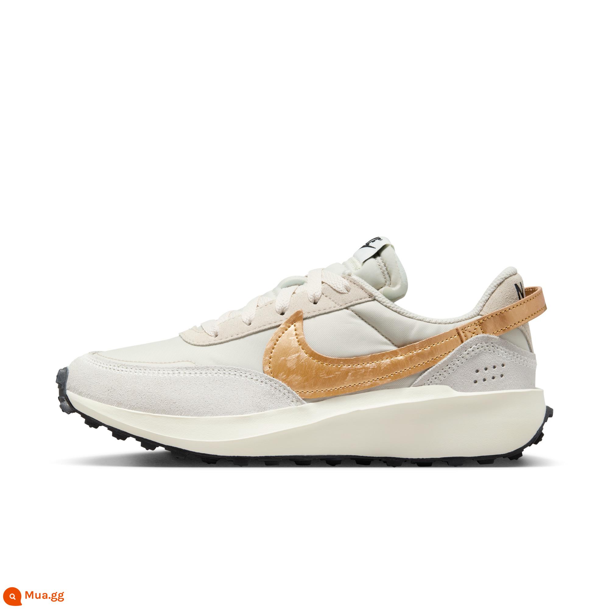 Giày thể thao nữ Nike WAFFLE DEBUT chính thức mùa đông mới giày chạy bộ da lộn cổ điển FD0555 - 100 màu gỗ gụ nhạt/kim loại/trắng cánh buồm/đen