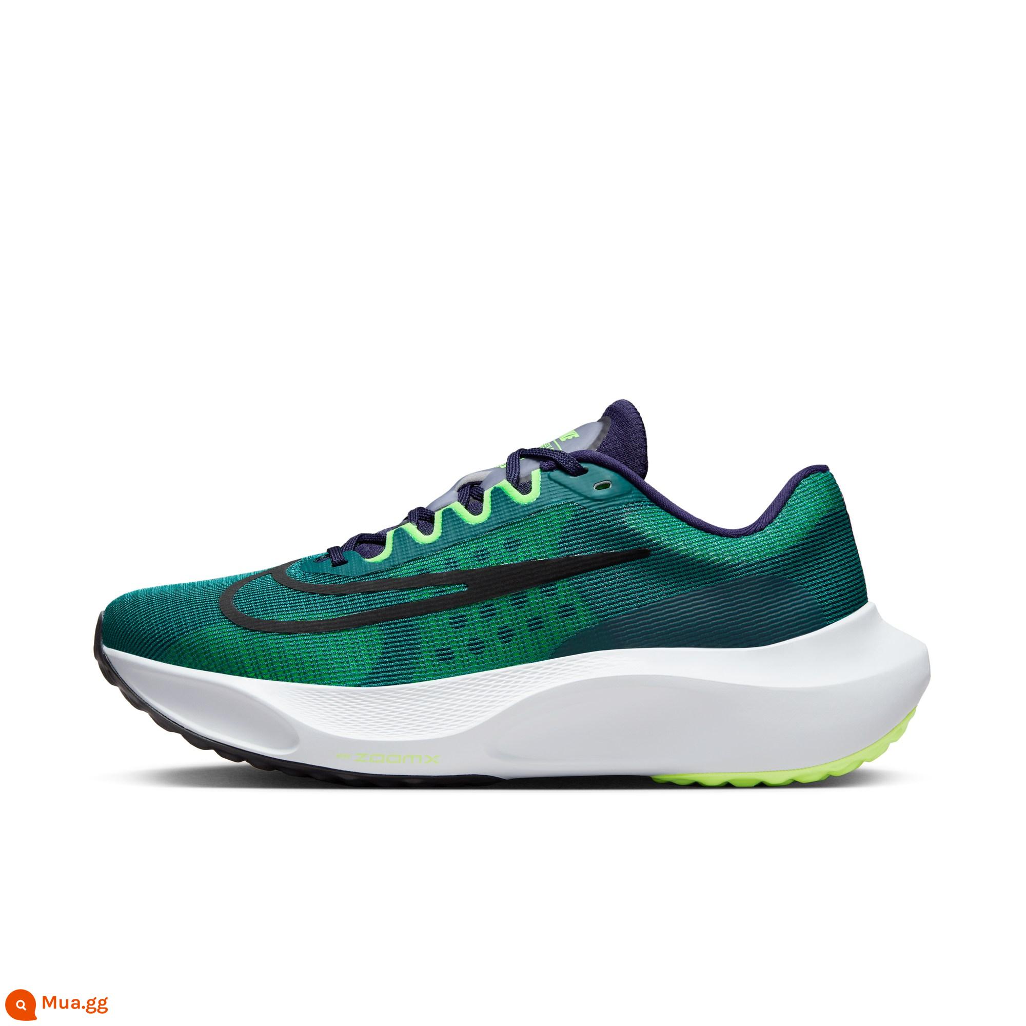 Giày chạy bộ nam Nike ZOOM FLY 5 chính thức đế giữa đệm nhẹ chạy bền mùa đông DM8968 - 303 geode xanh mòng két/đen/mực tím/vàng trắng