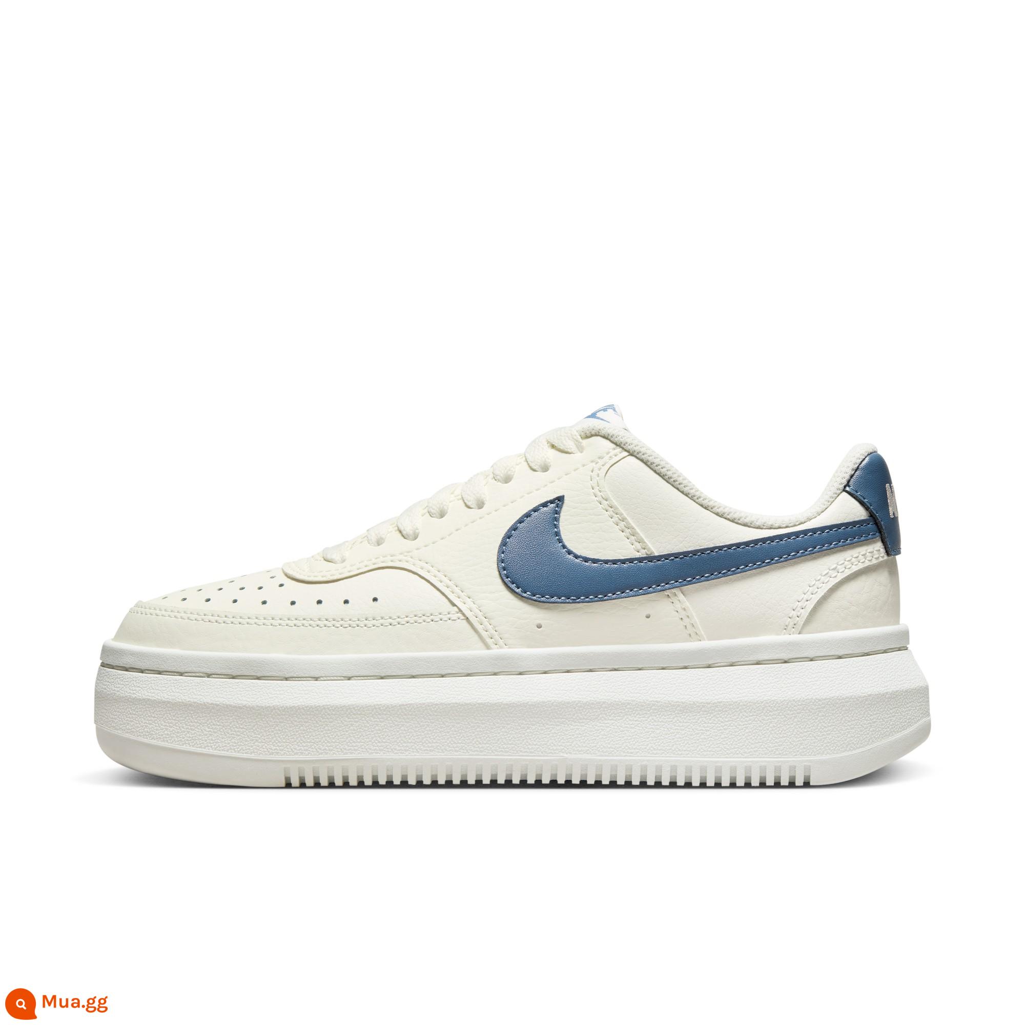 Giày thể thao nữ Nike COURT VISION chính hãng thoáng khí, thời trang, đi êm chân và bền bỉ trong mùa đông DM0113 - 102 Cánh buồm trắng/Xanh Finn/Cánh buồm trắng