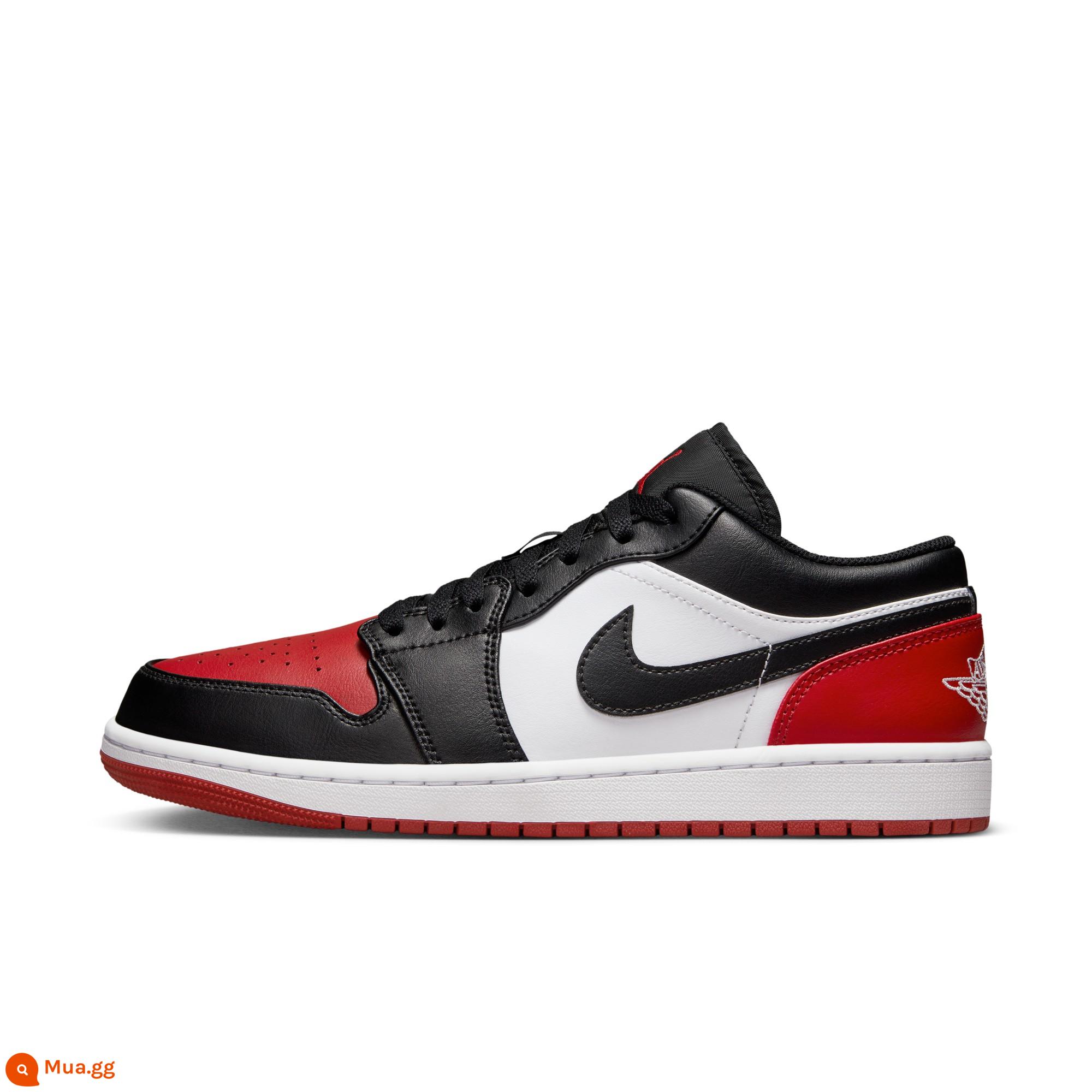 Giày thể thao nam Nike Jordan AJ1 chính thức của Jordan giày thể thao mùa xuân đế thấp đệm nhẹ cầm nắm 553558 - 161 trắng/đen/đỏ trường/trắng