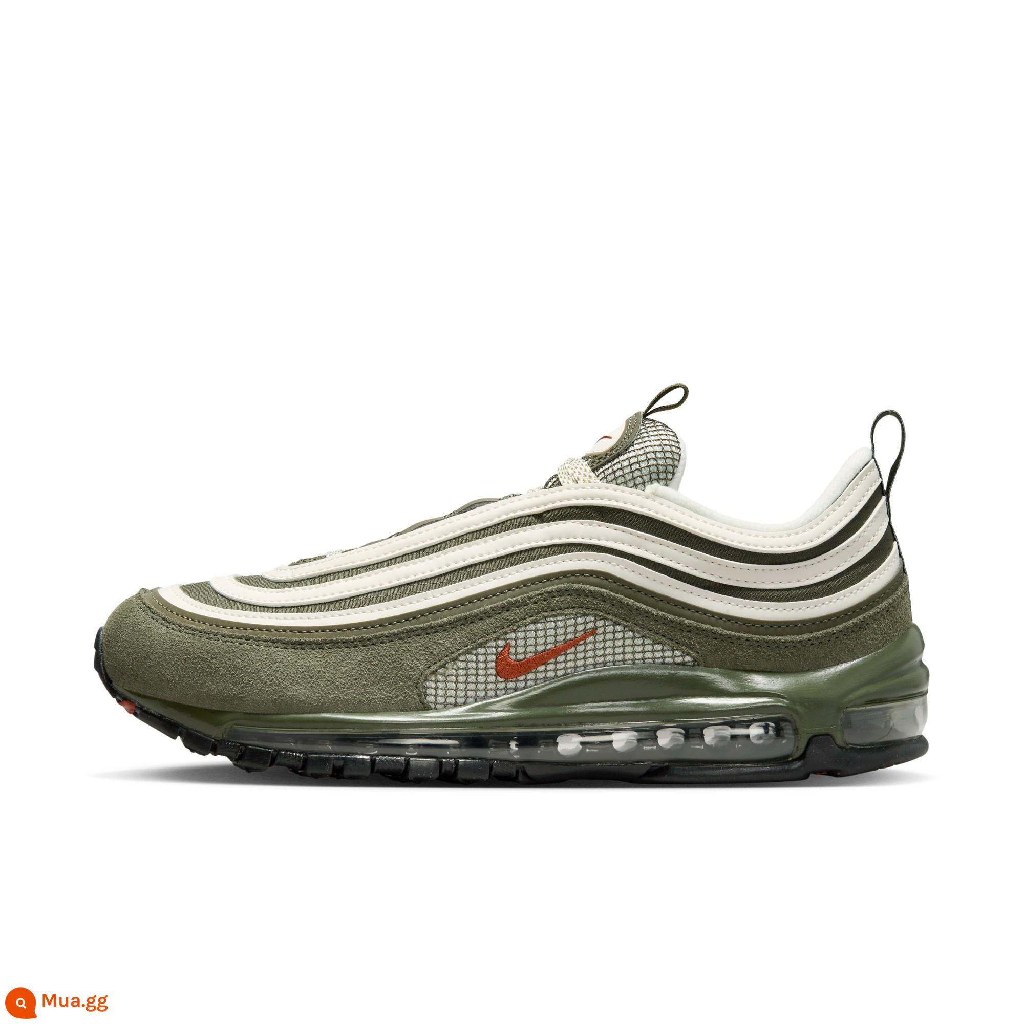 Giày Thể Thao Nam Nike Chính Thức AIR MAX 97 Mùa Xuân Nike Bullet Đệm Phản Quang FB9619 - 001 Phantom màu trắng nhạt/cam đậm/đen