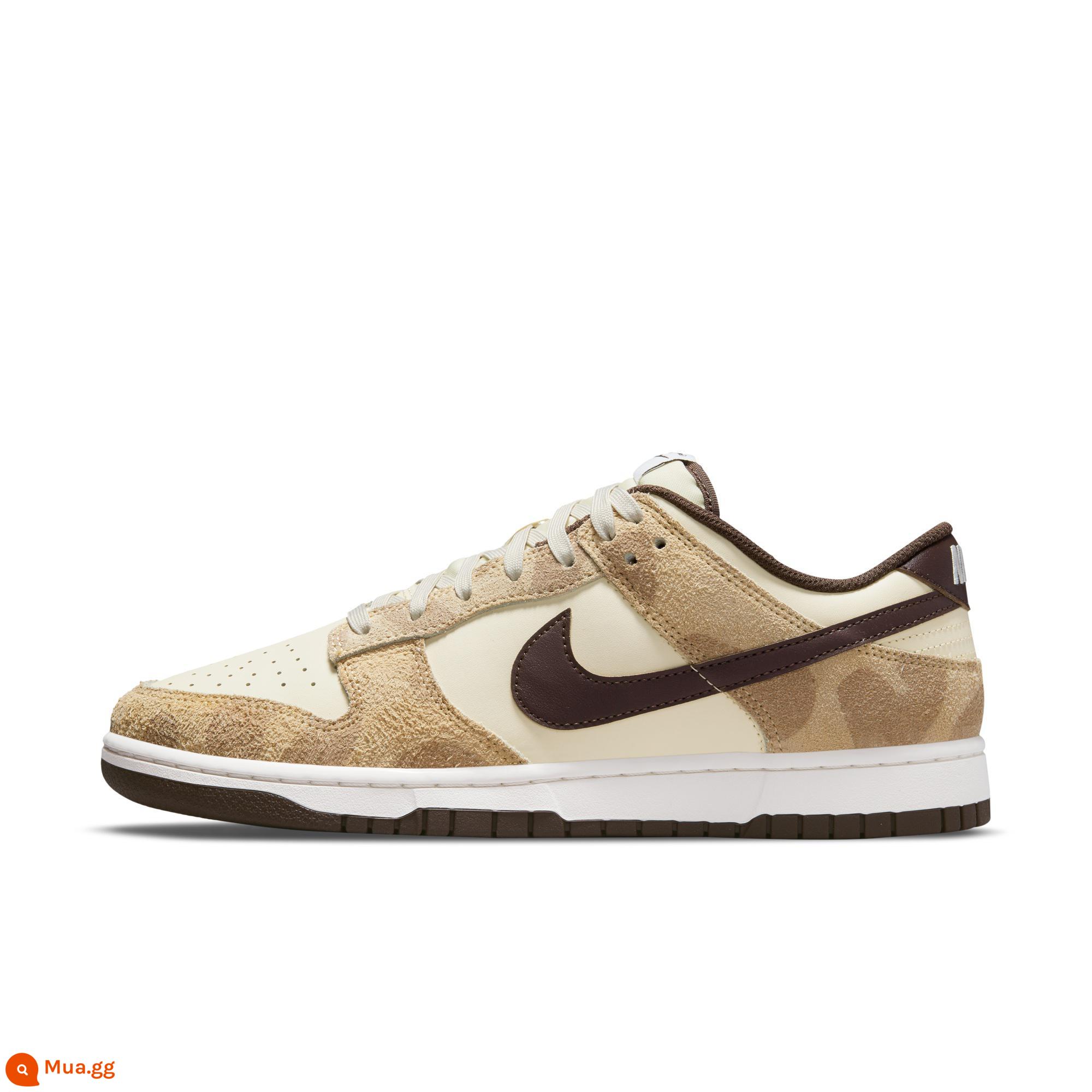 Giày thể thao nam Nike Dunk LOW đế cao su đế thấp cổ thấp nhẹ DH7913 - 200 màu vàng nhạt đi biển/nâu baroque/vải/cánh buồm trắng