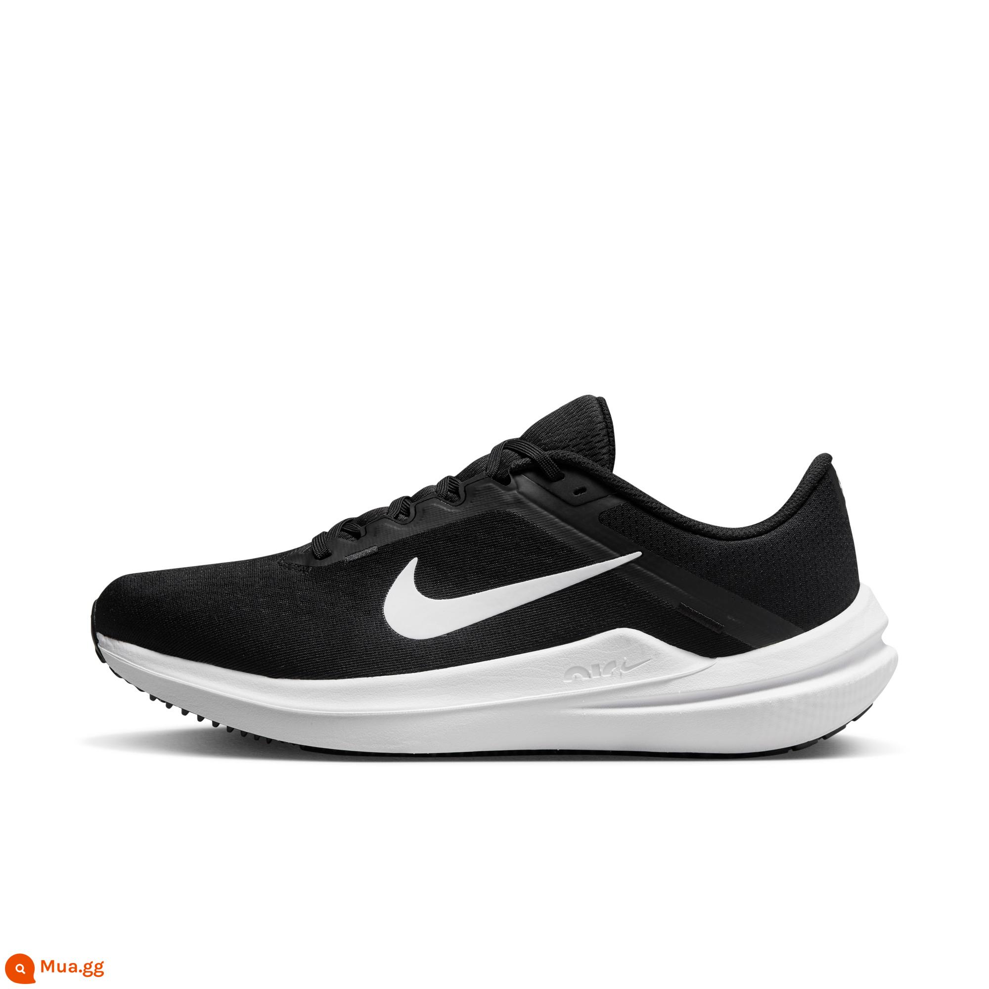 Giày chạy bộ dành cho nam WINFLO 10 chính thức của Nike đệm nhẹ thoáng khí DV4022 - 003 đen/trắng/đen