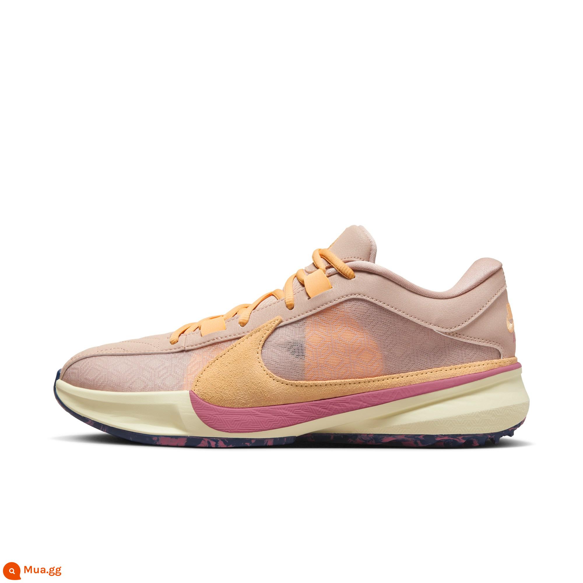 Nike Nike chính thức FREAK 5 Giày bóng rổ nam Nike Antetokounmpo thực tế mùa đông chống xoắn DX4996 - Vôi hóa thạch/vàng trời/màu thạch cao/đỏ mâm xôi nhạt/hải quân đậm (DX4996-200)