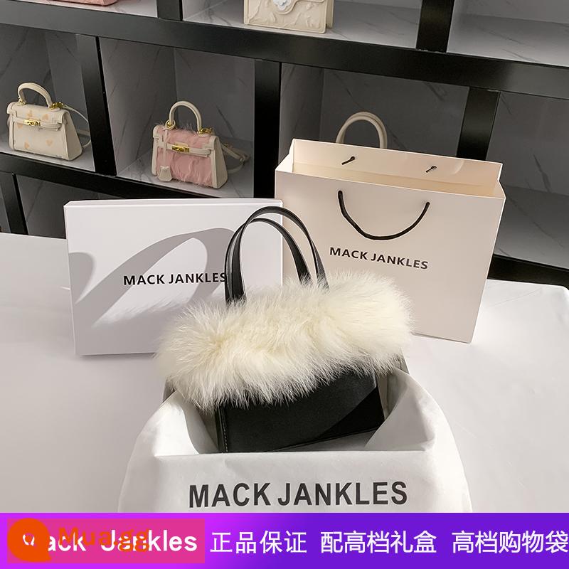 Mack Jankles Leather 2022 Mùa thu và mùa đông Vụ nổ cao -end Bag Furbool Bag Women Mesengers Bag Túi phụ nữ - Hộp quà tặng màu đen sang trọng dành cho bộ sưu tập và mua hàng