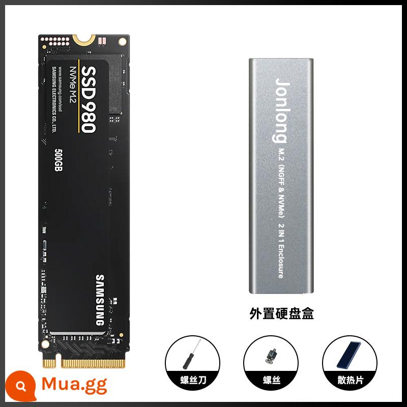 Samsung 980 500G notebook 970ssd máy tính để bàn m2 ổ cứng thể rắn 1 t ổ cứng thể rắn nvme2280 - Gói hộp ổ cứng Samsung 980 500G+