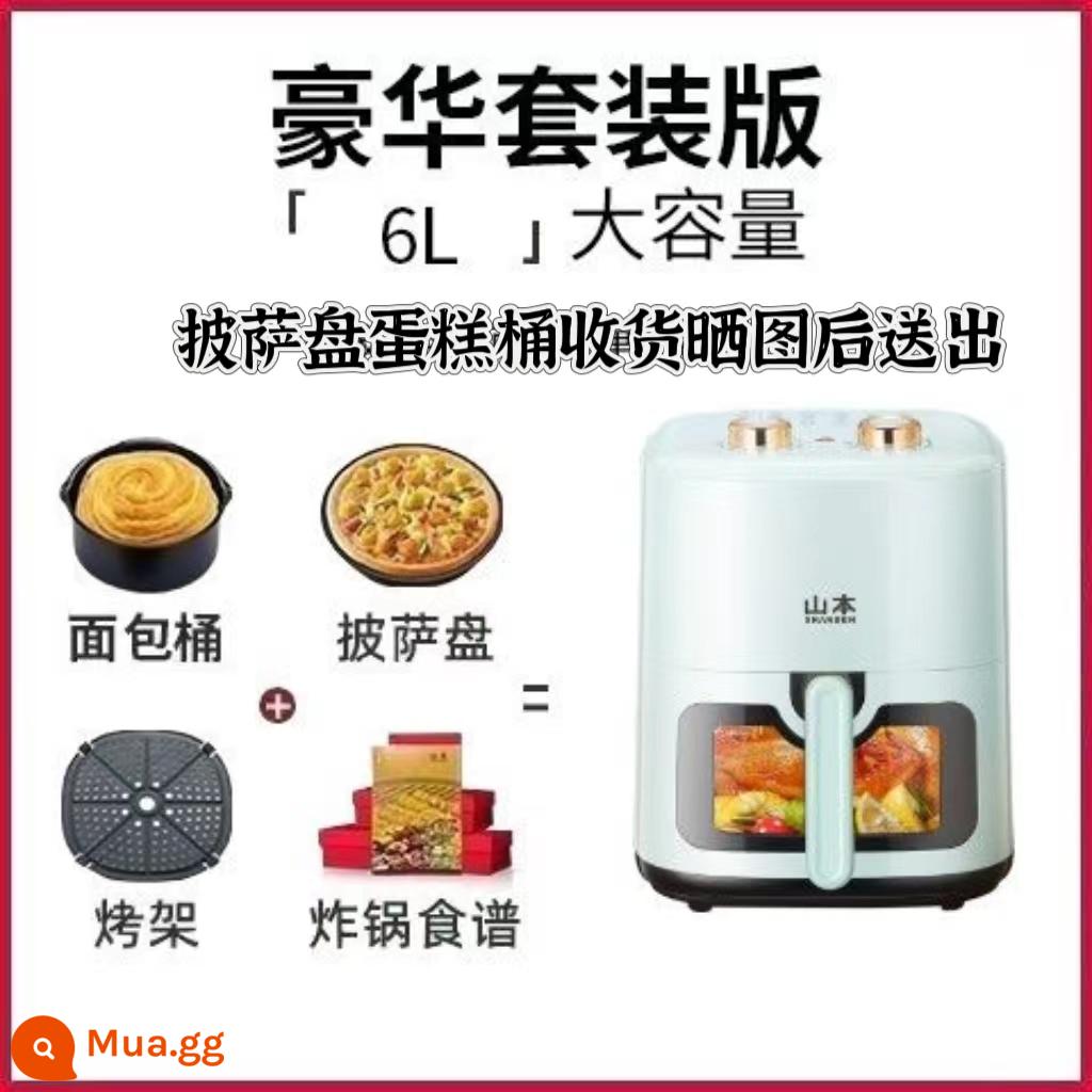 Yamamoto hoàn toàn tự động FRYER - BLAF60-VS màu xanh bạc hà trực quan mới 6 lít