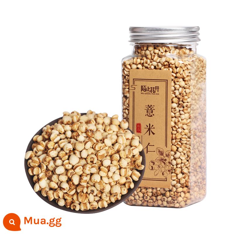 Trà gừng Poria Coix Seed Trà gừng Flagship Store Chính hãng Fuling Hàng mới Nguyên Coix Seed Gừng khô Kết hợp trà loại bỏ độ ẩm - 1 lon lúa mạch