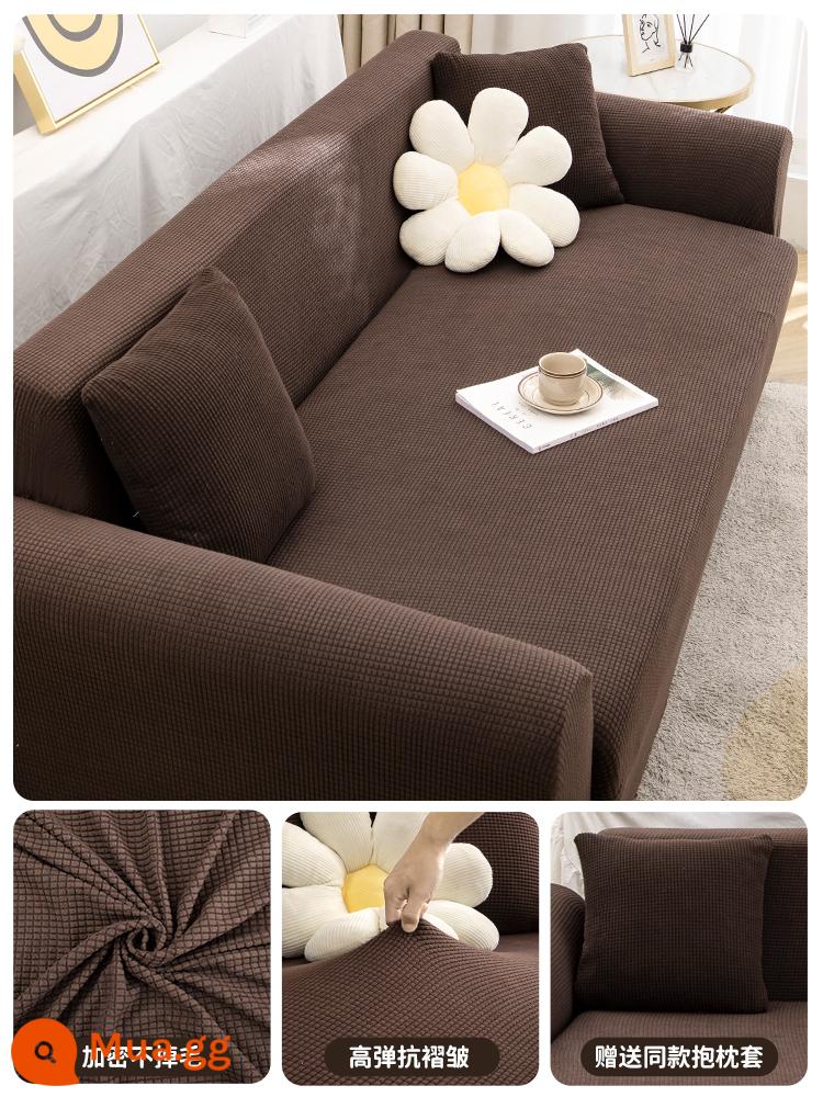 Ghế Sofa 1 Bao Gồm Tất Cả Đa Năng Mùa Đông Làm Dày 2022 Mới Đơn Giản Thun Lười Bọc Sofa Vải - cà phê bình minh