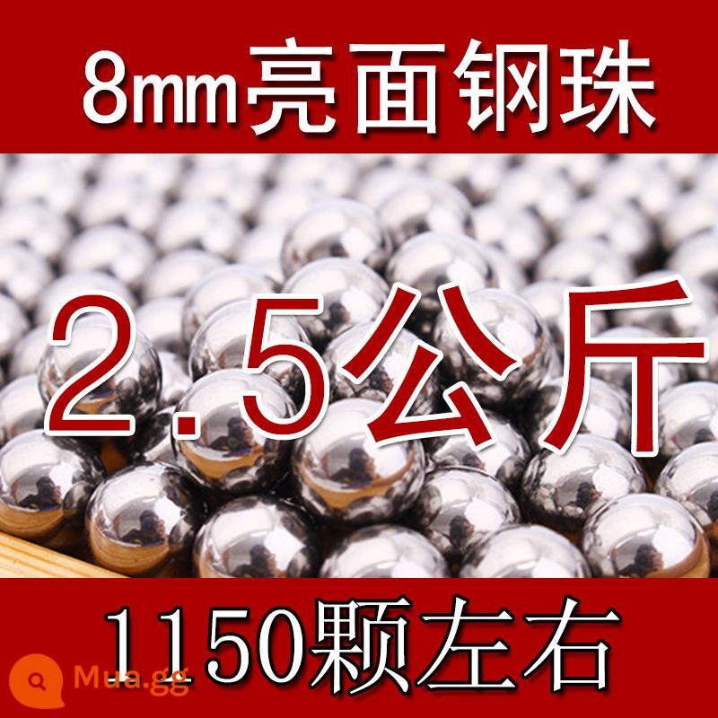 Bóng Thép 8 Mm Đặc Biệt Miễn Phí Vận Chuyển 5Kg Đá Cẩm Thạch Bi Thép 7mm8.5mm9mm8mm Máy Bay Ném Bom Chỉ Đính Hạt Súng Cao Su bóng - Bi thép 8mm 2.5kg [có vòng từ tính mạnh]