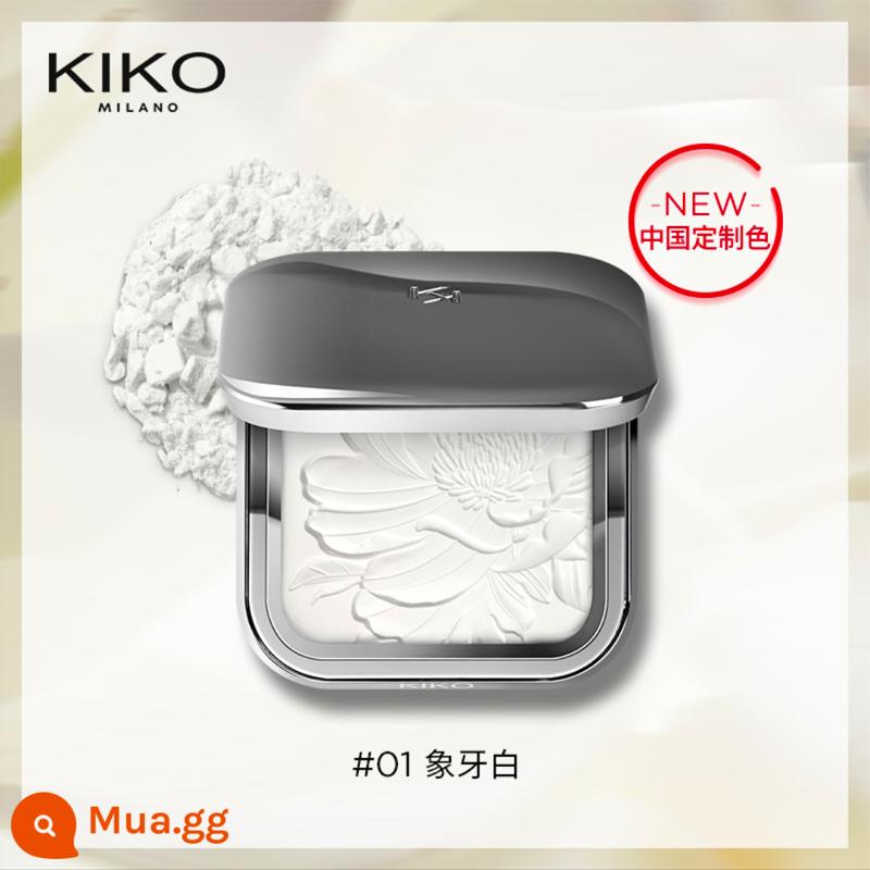 Bộ phấn phủ kiko cake set phấn trang điểm phấn phủ kiểm soát dầu lâu trôi kem che khuyết điểm chống nắng khô và ướt công dụng kép không trang điểm cho da khô da dầu hàng chính hãng - Bột Mật Ong Sen Nước 01# Trắng Ngà China Limited Color