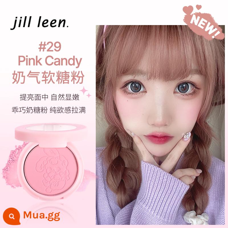 Phấn má hồng jill leen 18 dạng kem màu cam đậu sun đỏ khả năng sửa chữa Phấn má hồng jilleen màu tím má hồng nữ Yi Mengling 3g - Bột kẹo sữa hồng 29#