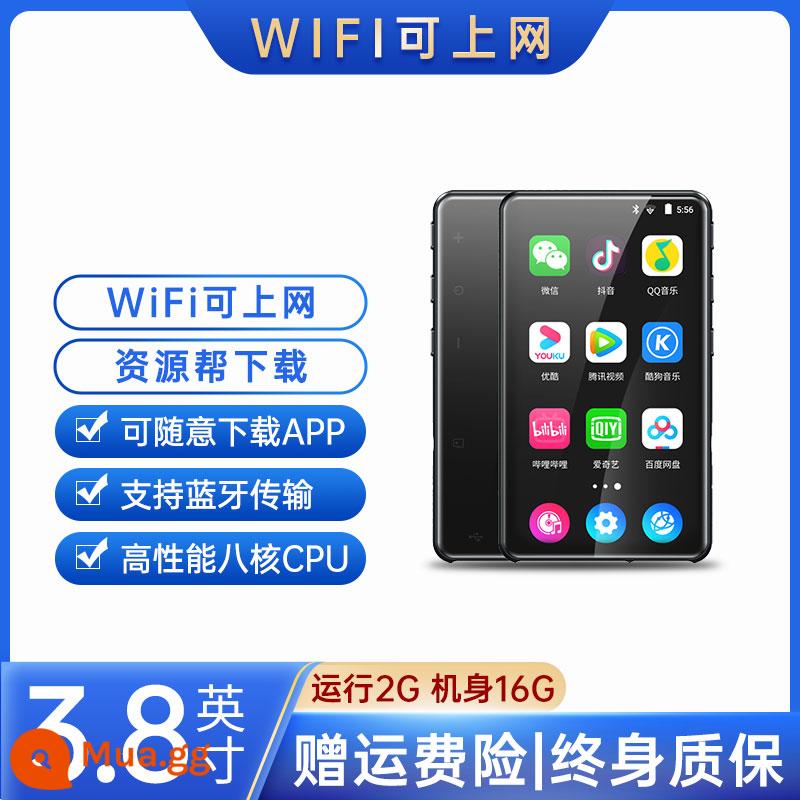 mp4 toàn màn hình mp5 wifi internet máy nghe nhạc mp3 mp6 đọc tiểu thuyết p4 đặc biệt nghe tiếng Anh dành cho học sinh trung học - WIFI thông minh 3,8 inch có thể truy cập Internet [chạy 2G/tải APP tùy ý]