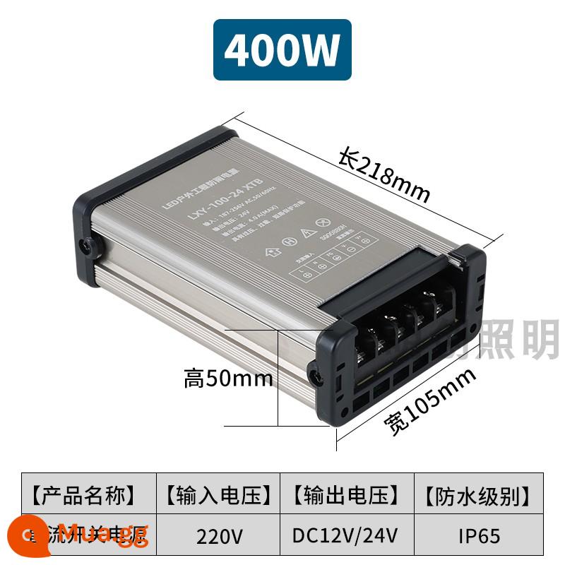 Máy biến áp xoay chiều hình tròn chống nước 220V sang 12V400W600W chống mưa DC chuyển đổi nguồn điện 220V sang 24V - Bộ nguồn chuyển mạch chống mưa DC 400W (nhận xét điện áp