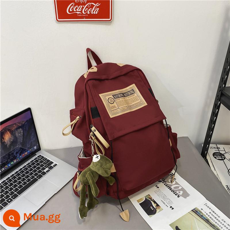 Ba Lô Mới 2022 Túi Máy Tính Thời Trang Công Suất Lớn Túi Du Lịch 16 Inch Schoolbag Nữ Sinh Viên Đại Học Ba Lô - màu đỏ